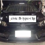 ลิ้นหน้า Honda Civic FB สำหรับกันชน Type-R
