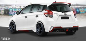 ชุดแต่งรอบคัน Toyota Yaris 2014 ทรง Fortezza