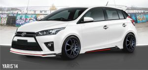 ชุดแต่งรอบคัน Toyota Yaris 2014 ทรง Fortezza