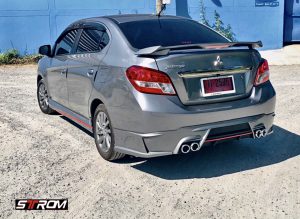 ชุดแต่งรอบคัน Mitsubishi Attrage 2017 ทรง Strom
