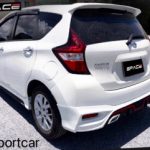 ชุดแต่งรอบคัน Nissan Note ทรง Space แบบท่อใบไม้