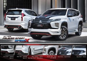 ชุดแต่งรอบคัน Mitsubishi Pajero Sport 2019 ทรง Sport-X