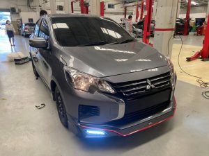ชุดแต่งรอบคัน Mitsubishi Mirage 2019 ทรง Rider V.2
